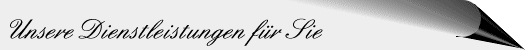 Unsere Dienstleistungen f&uuml;r Sie